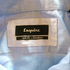 Esquire button up dress shirt LS Tall